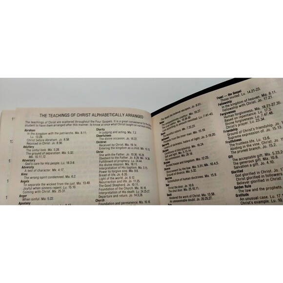 Vintage Holy Bible World Publishing Dictionary KJV 1989 Red Letter Study Helps - Picture 12 of 16